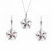 Stříbrný set přívěsku, řetízku a náušnic KO2097_NA1035