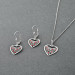 Stříbrný set přívěsku, řetízku a náušnic KO5141_BR035_45_NA5125