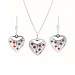 Stříbrný set přívěsku, řetízku a náušnic KO5141_BR035_45_NA5125