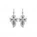 Stříbrné náušnice Sparkling Leaves