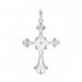 Stříbrný velký přívěšek PA0555 křížek